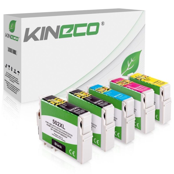 Kineco Multipack 5 Tintenpatronen für Epson 502XL
