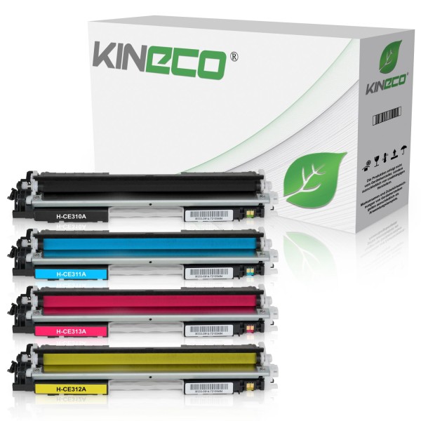 4 Toner kompatibel zu HP CE310A-CE313A XL