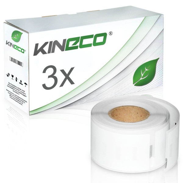 3 Etiketten Dymo 99010 S0722370 28x89mm