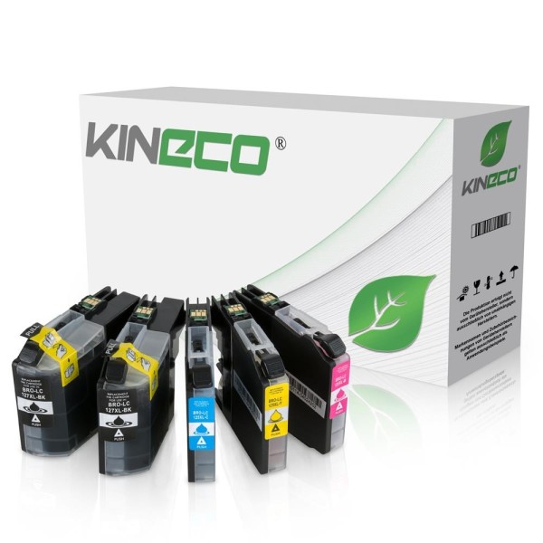 Kineco Multipack 5 Tintenpatrone Brother LC125 LC127