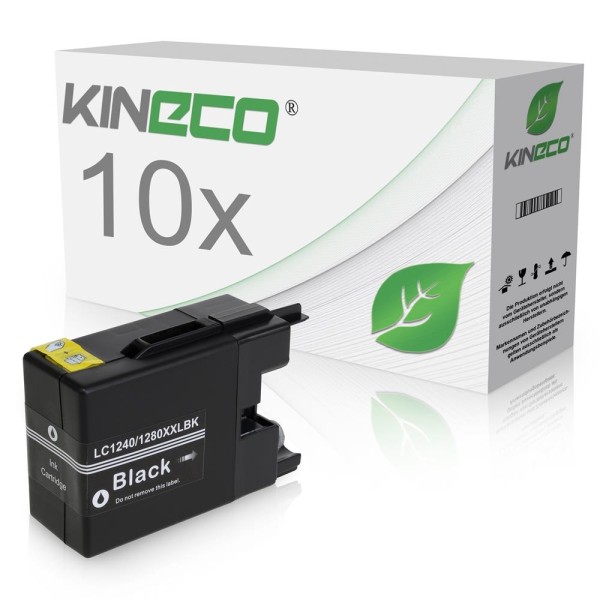 Kineco Multipack 10 Patronen Brother LC-1240BK