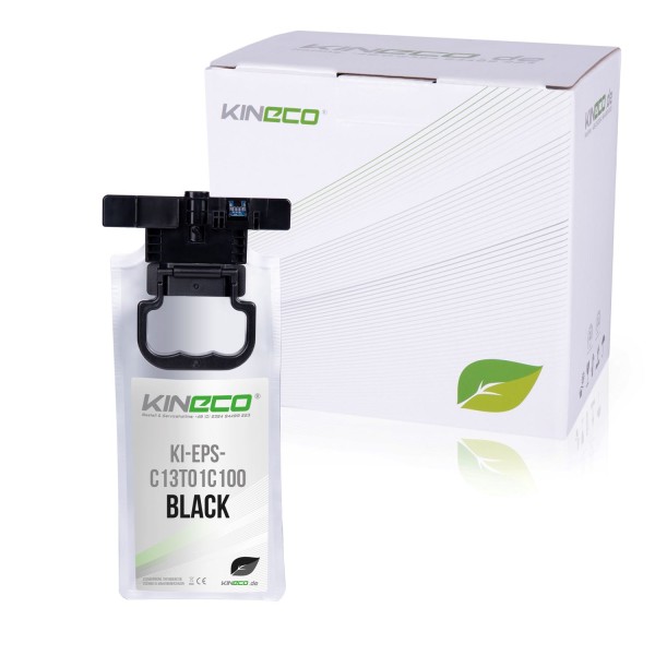 Kineco Patrone kompatibel zu Epson C13T01C100 bk