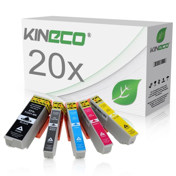 Kineco Multipack 20 Patronen Epson T3351-T3364-4