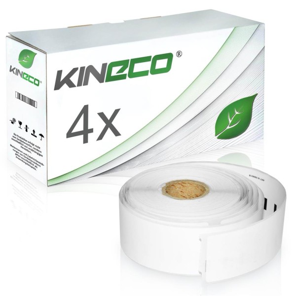 Kineco Multipack 4 Etiketten Dymo 99018 S0722470 190x38mm