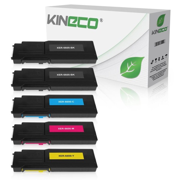 Kineco Multipack 5 Toner Xerox 6600 2-1-1-1