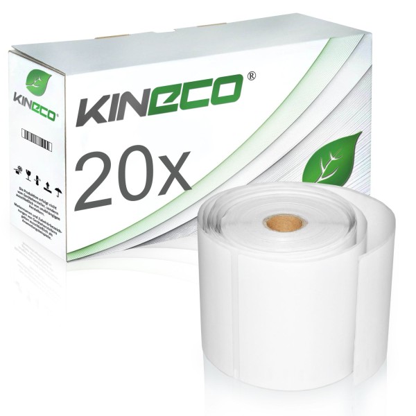 20x Etiketten kompatibel zu Dymo S0904980, 104mm x 159mm