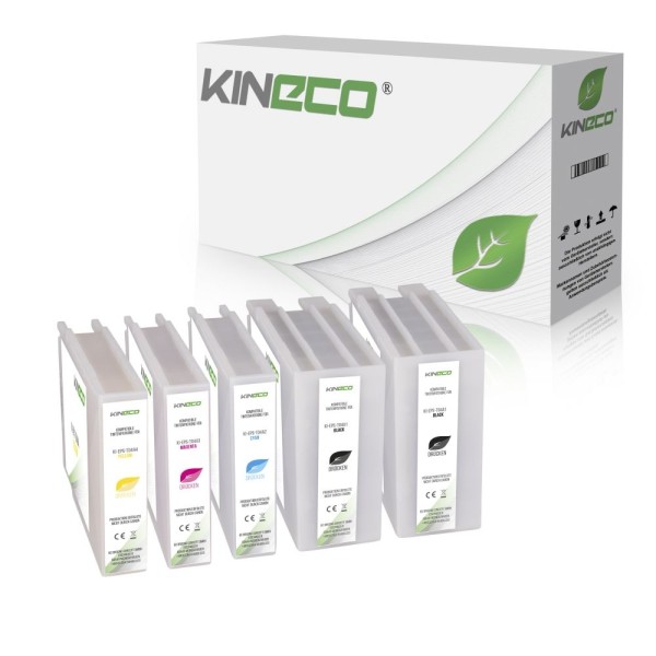 Kineco Multipack 5 Tintenpatronen für Epson T04A XXL