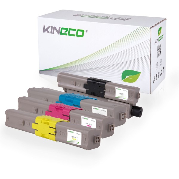 4 Toner kompatibel zu OKI C301 C321 XL