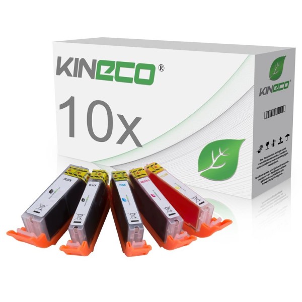 Kineco Multipack 10 Patronen für Canon PGI580/CLI581XXL