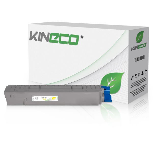 Kineco Toner kompatibel zu OKI C810 44059105 XL Yellow