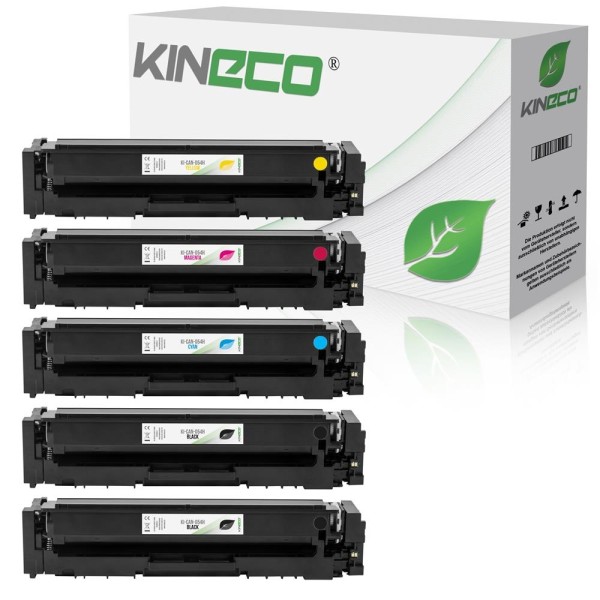 Kineco Multipack 5 Toner für Canon Cartridge 054H