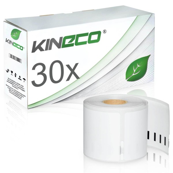 Kineco Multipack 30 Etiketten Dymo 99014 S0722430 54x101mm