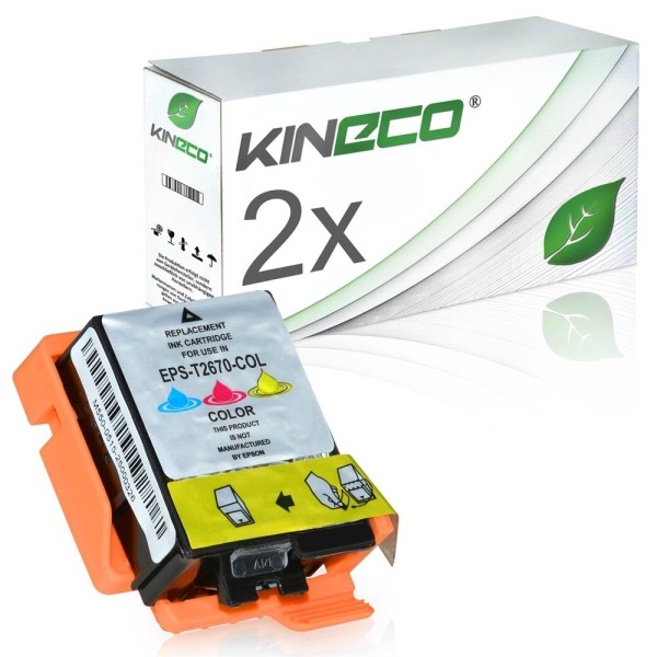 Kineco Multipack 2 Patronen Epson Stylus T2670 color