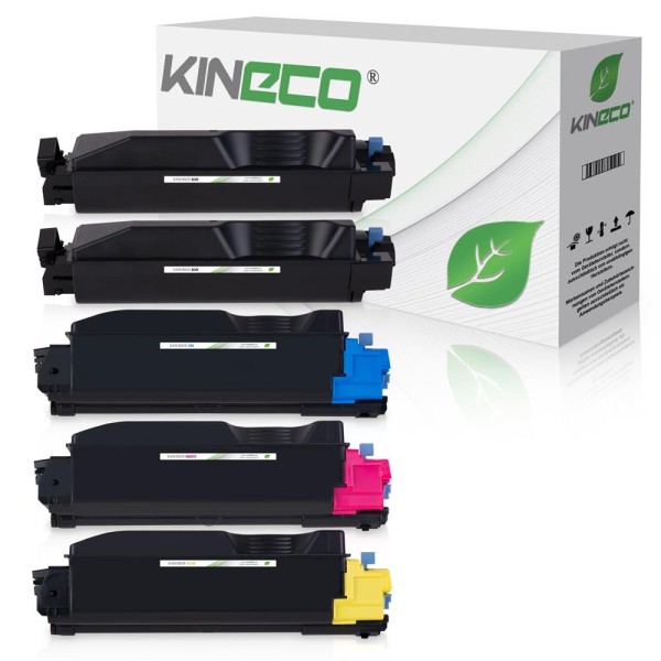 Kineco Multipack 5 Toner für Kyocera TK-5270 2-1-1-1