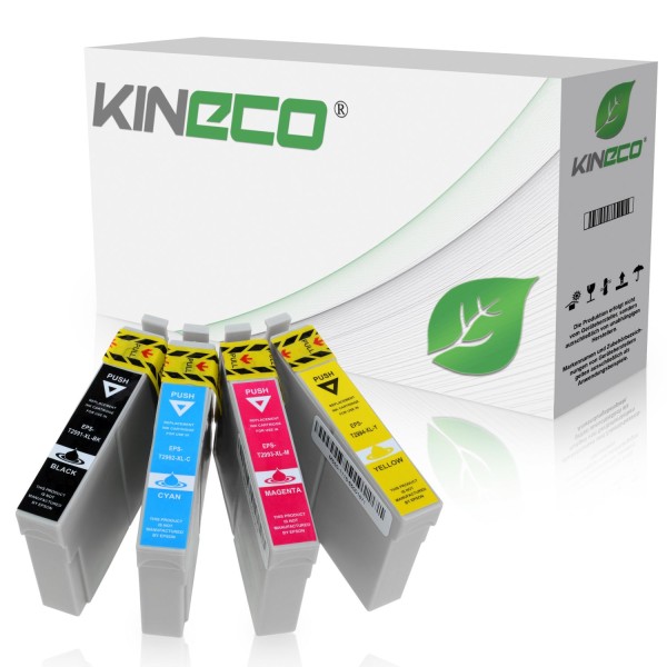 4 Tintenpatronen kompatibel zu Epson T2991-T2994 Stylus XP235 XL