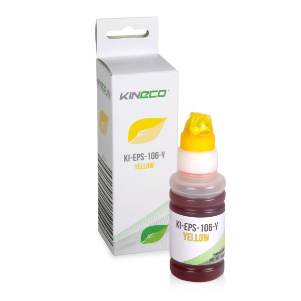 Tintenpatrone kompatibel zu Epson EcoTank 106 C13T00R440 XL Yellow