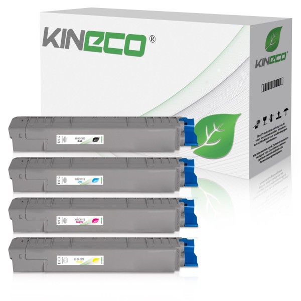 Kineco 4 Toner kompatibel zu OKI C810 XL