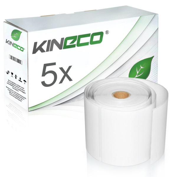5x Etiketten kompatibel zu Dymo S0904980, 104mm x 159mm