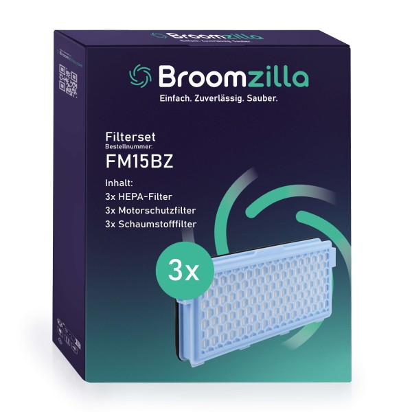 Broomzilla Filterset kompatibel zu Miele C1-C3 S4000/5000/6000/8000 9x