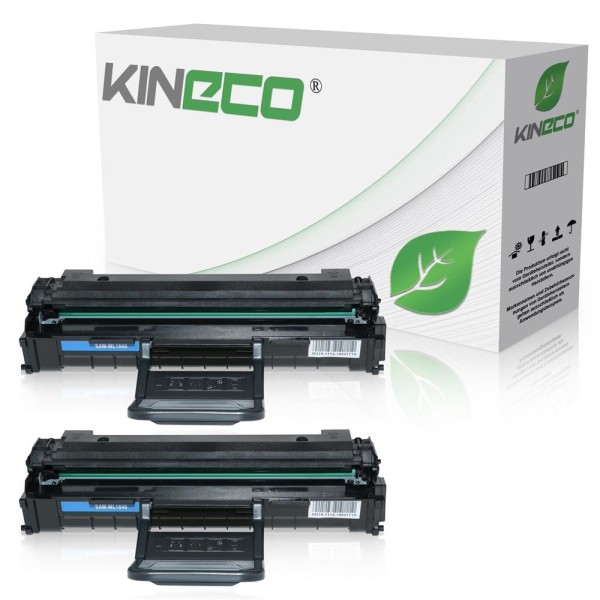 Kineco Set 2 Toner kompatibel zu Samsung ML1640 2xbk