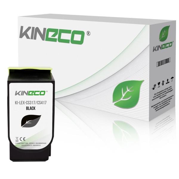 Toner kompatibel zu Lexmark CS317 71B0010 XL Schwarz