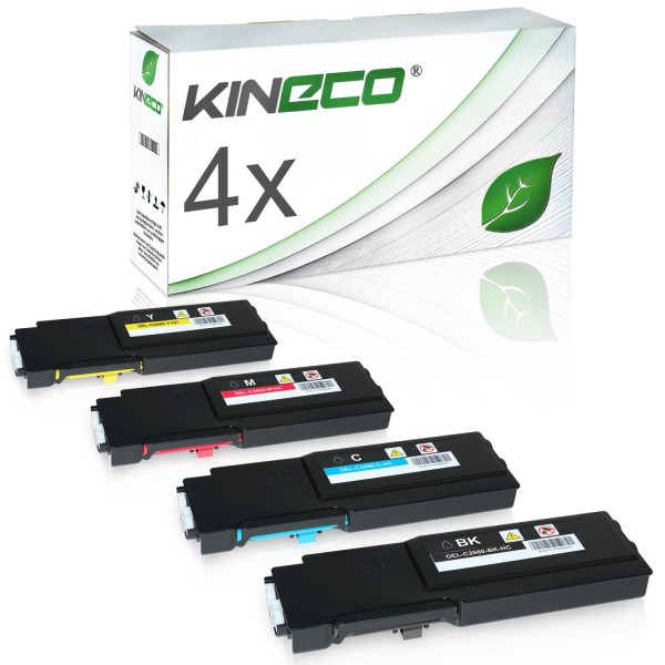 4 Toner kompatibel zu Dell C2660 XL