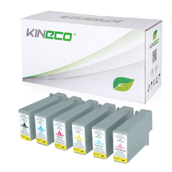 Kineco 4 Tintenpatronen kompatibel zu Epson T0331-T0334 Stylus Photo 950 XL
