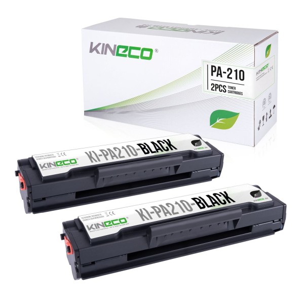 2 Toner kompatibel zu Pantum PA-210 XL Schwarz