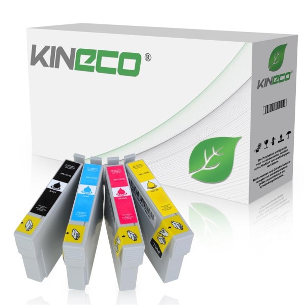 Kineco Multipack Patronen Epson T1811-14XL 1XBK,C,M,Y