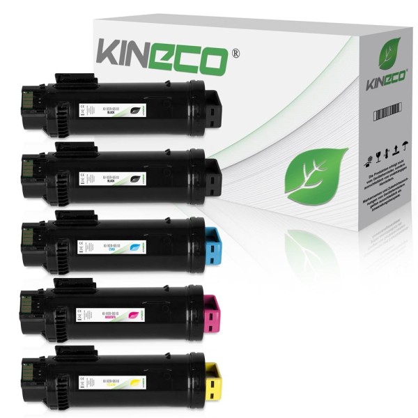 Kineco Multipack 5 Toner für Xerox Phaser 6510 KKI7471