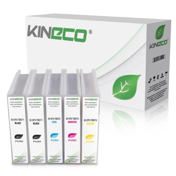 Kineco Multipack 5 Tintenpatrone für Epson T9071-T9074