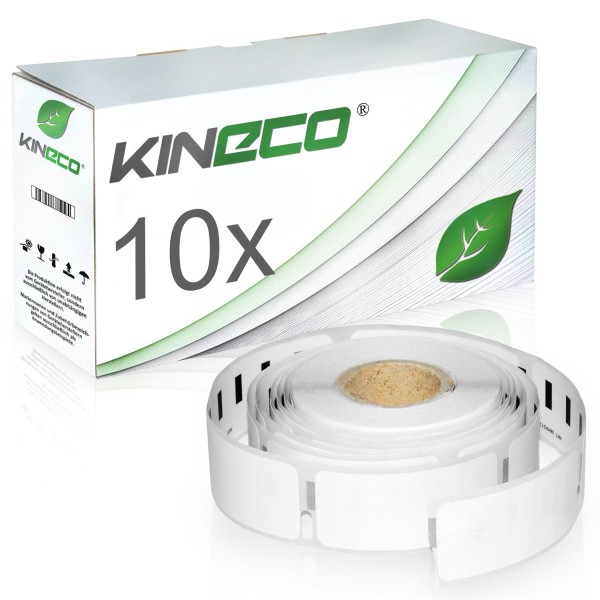 10 Etiketten Dymo 99017 S0722460 12x51mm