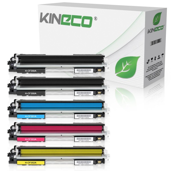 Kineco Set 5 Toner kompatibel zu HP CF350A-CF353A