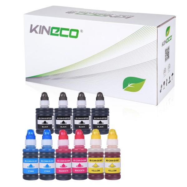 Kineco Multipack Set 10 Tintenbehälter Canon GI50