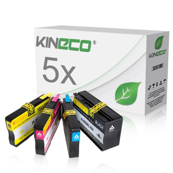 Kineco Multipack Patronen HP 950XL 951XL 2xBK 1xC,M,Y