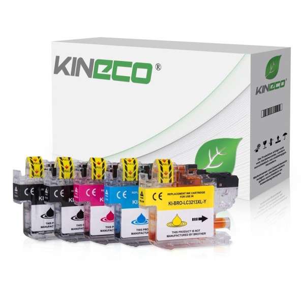 Kineco Multipack 5 Patronen Brother LC3213XL