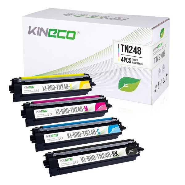 Kineco 4 Toner kompatibel zu Brother TN-248 XL