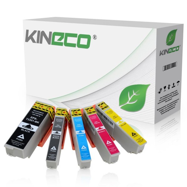 Kineco Multipack 5 Patronen Epson T3351-T3364 1-1-1-1-1