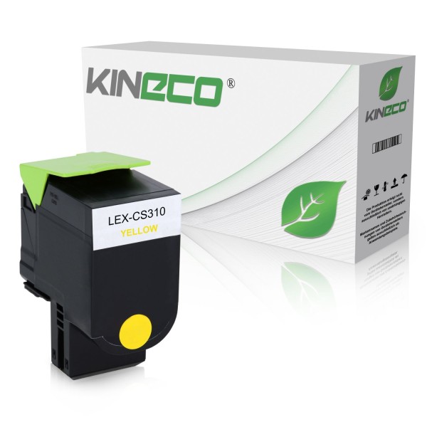 Toner kompatibel zu Lexmark CS310 700H4 70C0H40 XXL Yellow