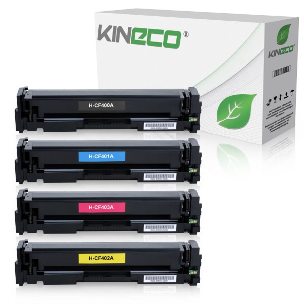 4 Toner kompatibel zu HP CF400A-CF403A XL