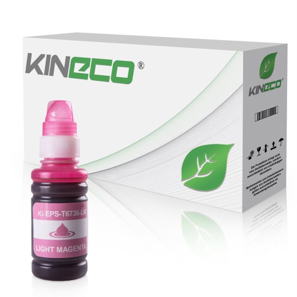 Kineco Tintenpatrone kompatibel zu Epson T6736 C13T67364A Photo Magenta