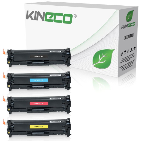 4 Toner kompatibel zu HP CE410X-CE413A XL