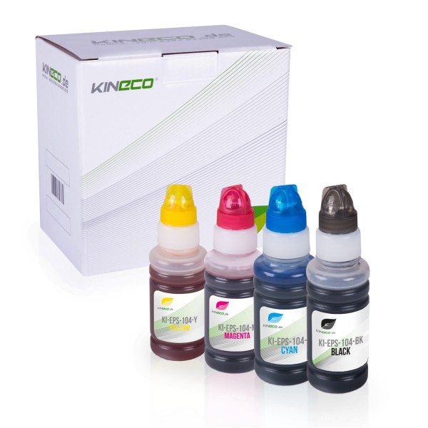 4 Tintenpatronen kompatibel zu Epson EcoTank XL