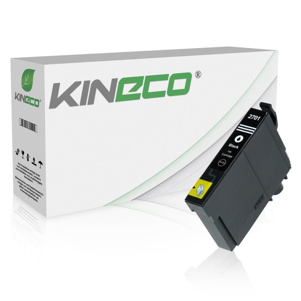 Kineco kompatibel für Epson Tintenpatrone C13T27014010 / 27 Schwarz