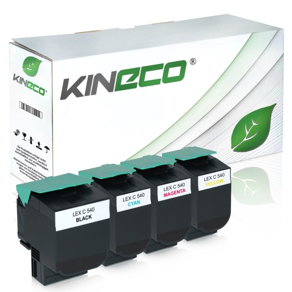 4 Toner kompatibel zu Lexmark C540 XL