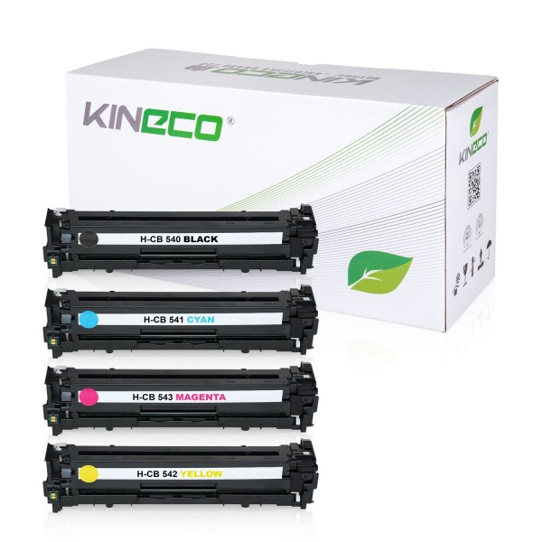 4 Toner kompatibel zu HP CB540A-CB543A XL