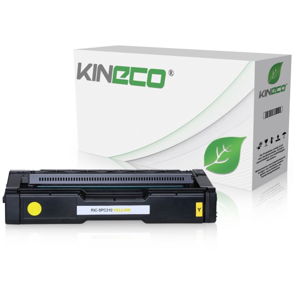 Kineco Toner kompatibel zu Ricoh SPC231 SPC310 406482 HC y