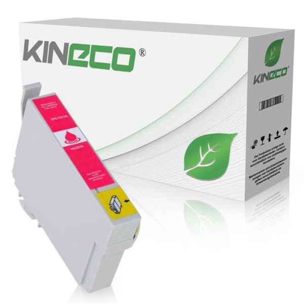 Kineco kompatibel für Epson Tintenpatrone C13T18134010 / 18XL Magenta [XL Füllmenge]
