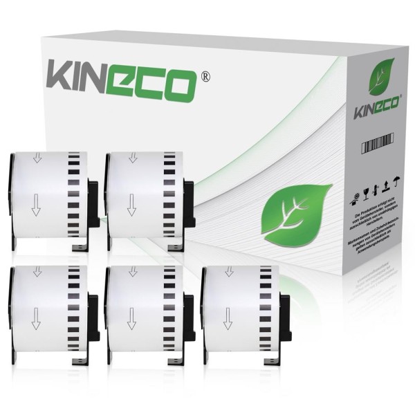 Kineco Multipack 5 Etiketten Brother DK22205