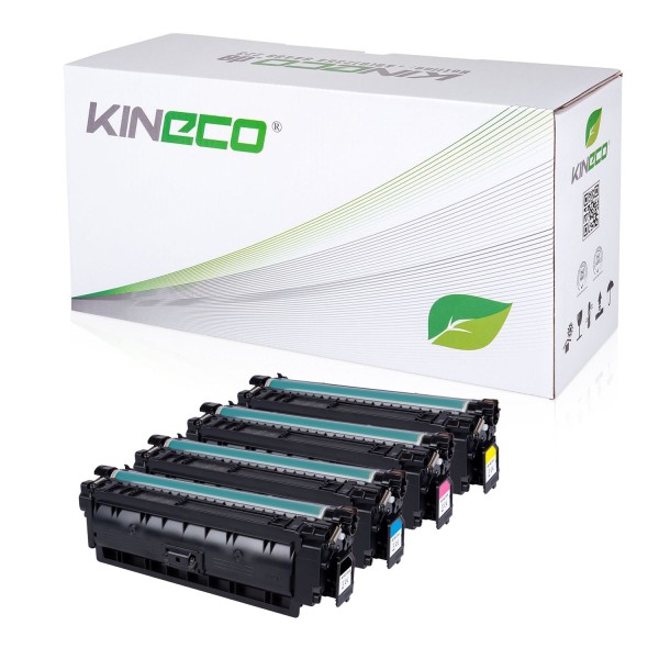 Kineco Set 4 Toner kompatibel zu HP W2120X-W2123X
